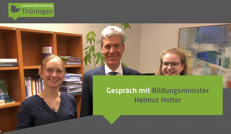 Gespräch mit dem Thüringer Minister für Bildung, Jugend und Sport, Helmut Holter